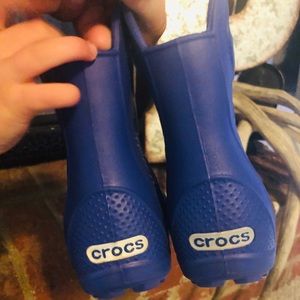 Toddler croc rain boots
